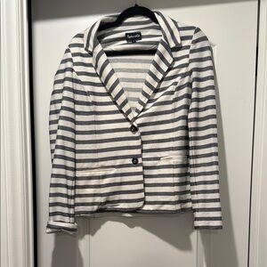 Splendid Striped Blazer in Navy and Cream